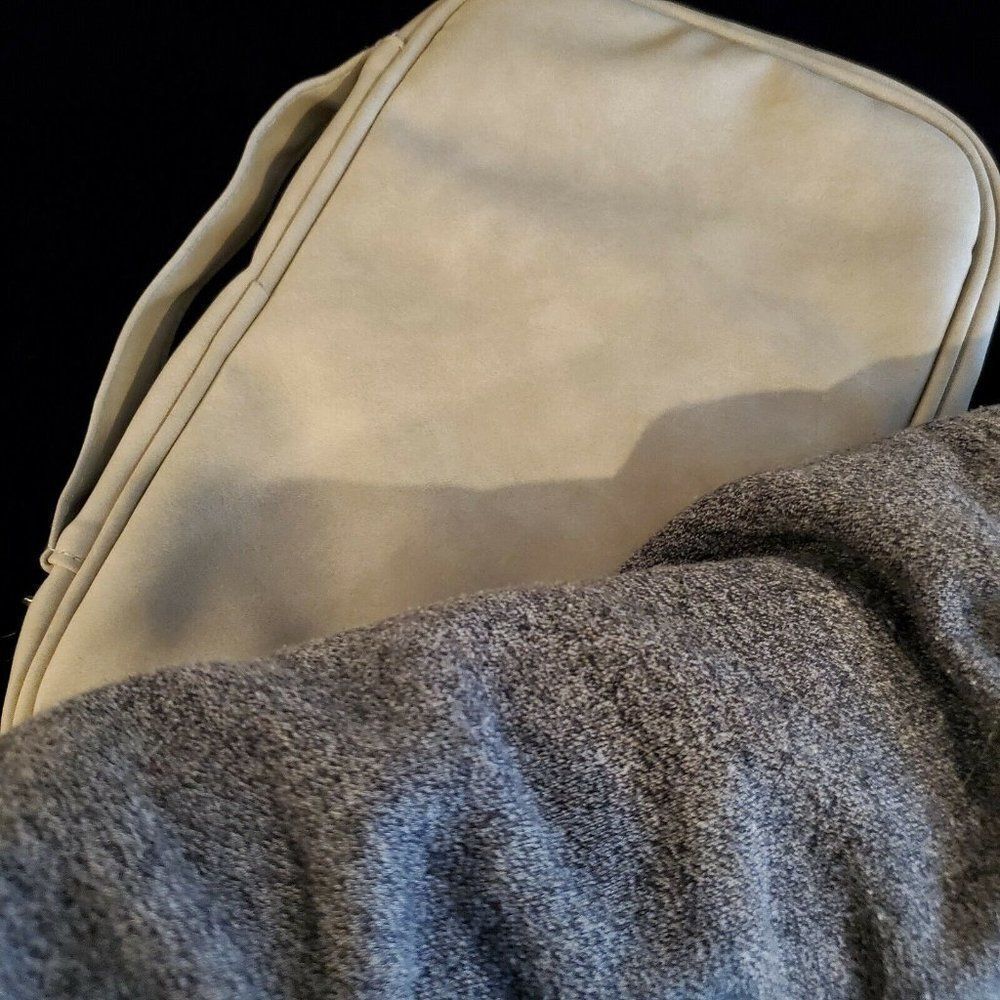 Grey Tan storageLAB Travel Jewelry Organizer Faux Suede Clutch Bag Necklace - Picture 7 of 8